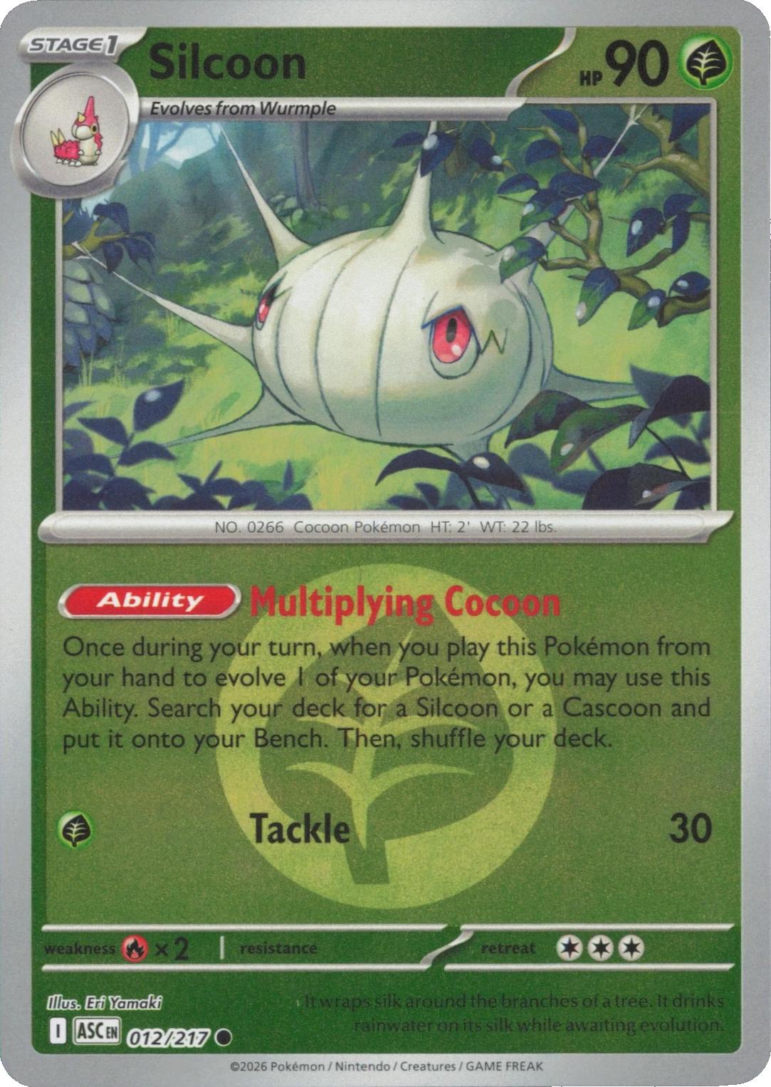 Ascended Heroes Silcoon [Energy] Pokémon card